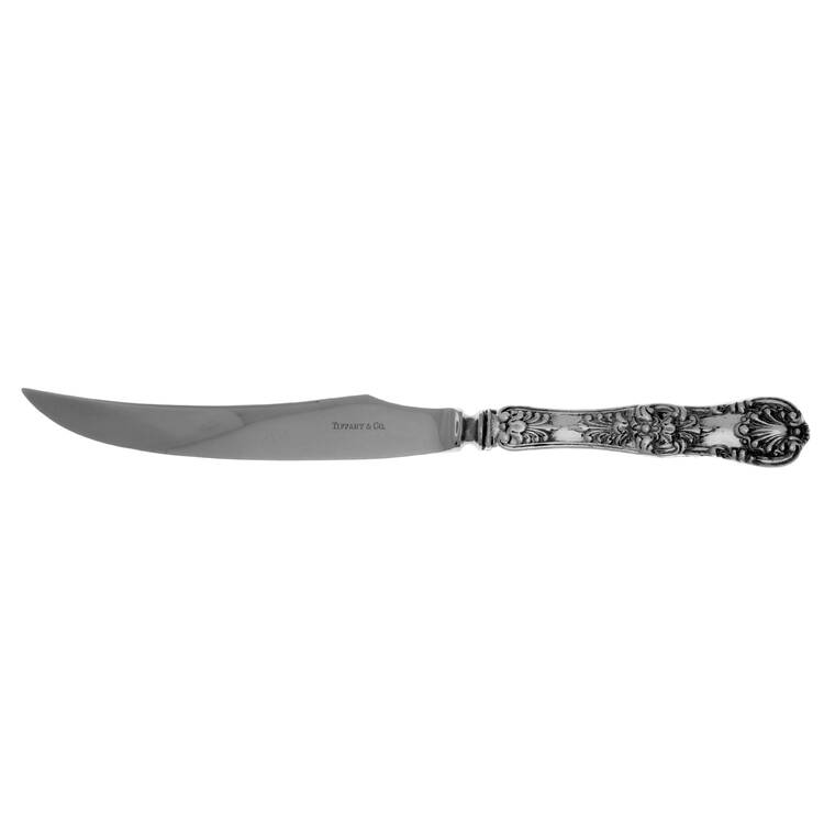 English King (Sterling, 1885, No Monograms) Individual Bird Knife with Stainless Blade