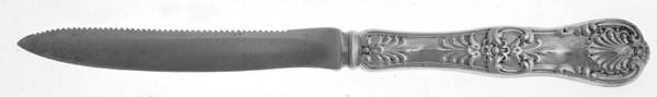 English King (Sterling, 1885, No Monograms) Knife-Orange/Hlw Hdl-Strlblade