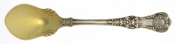 English King (Sterling, 1885, No Monograms) Ice Cream Spoon Fluted Bowl