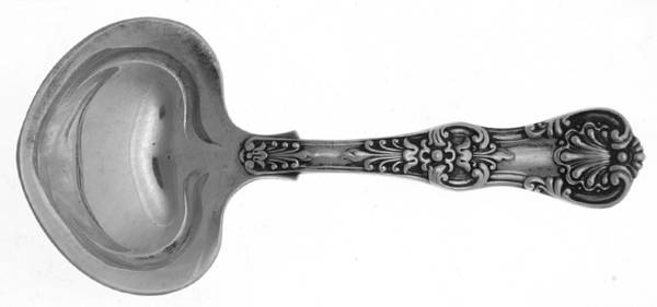 English King (Sterling, 1885, No Monograms) Solid Bon Bon Spoon
