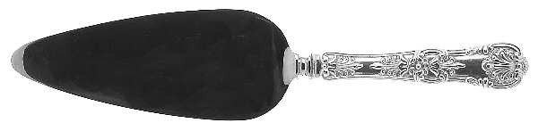 English King (Sterling, 1885, No Monograms) Pie Server with Stainless Blade