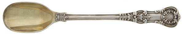 English King (Sterling, 1885, No Monograms) Solid Cheese Scoop