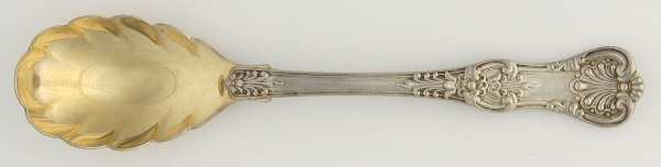 English King (Sterling, 1885, No Monograms) Small Jelly Spoon