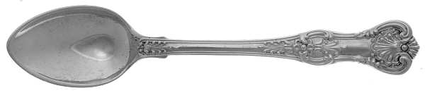 English King (Sterling, 1885, No Monograms) Demitasse Spoon