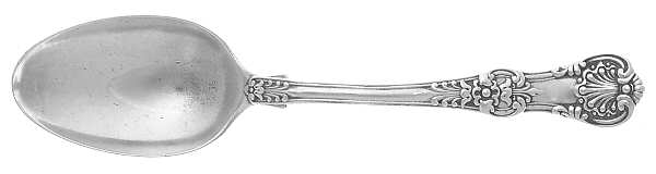 English King (Sterling, 1885, No Monograms) Individual Pap/Fruit Spoon