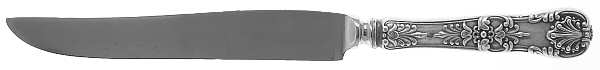 English King (Sterling, 1885, No Monograms) Small Steak Carving Knife with Stainless Blade