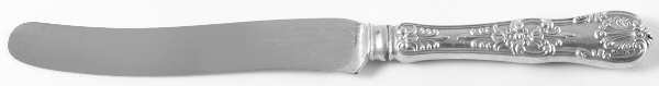 English King (Sterling, 1885, No Monograms) Old French Table Knife with Bolster