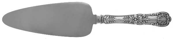 English King (Sterling, 1885, No Monograms) Pie Server with Stainless Blade