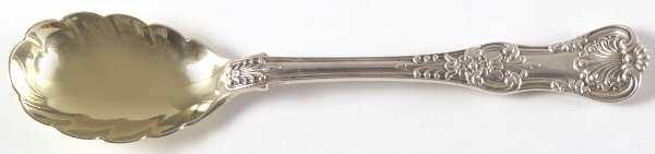 English King (Sterling, 1885, No Monograms) Large Jelly Spoon