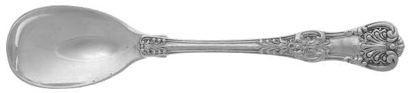 English King (Sterling, 1885, No Monograms) Egg Spoon