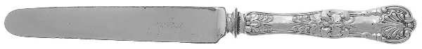 English King (Sterling, 1885, No Monograms) Youth/Tea Knife with Silverplate Blade
