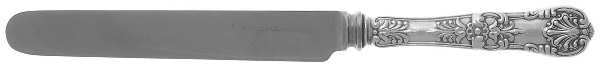 English King (Sterling, 1885, No Monograms) Blunt Hollow Knife with Bolster