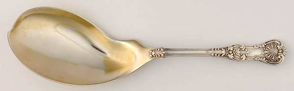 English King (Sterling, 1885, No Monograms) Small Solid Ice Cream Server
