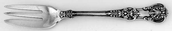 English King (Sterling, 1885, No Monograms) Individual Caviar Fork