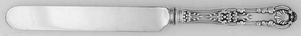 English King (Silverplate, 1870) Blunt Hollow Table Knife with Bolster