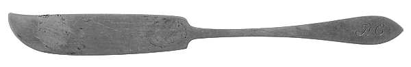 Faneuil (Sterling, 1910, M-C-T Stamps) Flat Handle Master Butter Knife