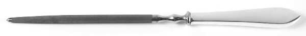 Faneuil (Sterling, 1910, M-C-T Stamps) Large Roast Steel Rod Knife Sharpener