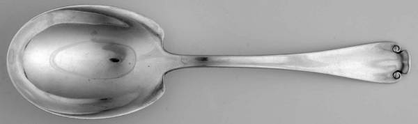 Flemish (Sterling, 1911, No Monograms) Preserve Spoon