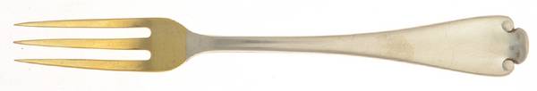 Flemish (Sterling, 1911, No Monograms) Strawberry Fork