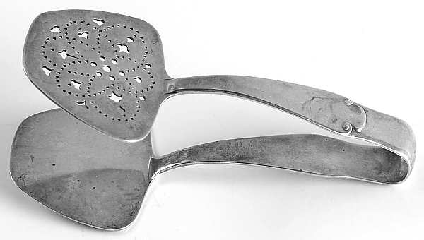 Flemish (Sterling, 1911, No Monograms) Small Solid Sandwich Tongs