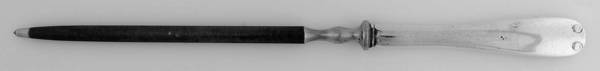 Flemish (Sterling, 1911, No Monograms) Large Roast Steel Rod Knife Sharpener