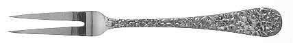 Floral (Silverplate, 1884) Individual Solid Fruit Fork