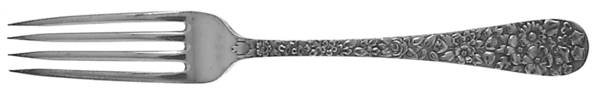 Floral (Silverplate, 1884) Monogram Fork