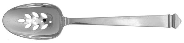 Hampton (Sterling, 1934, No Monograms) Pierced Tablespoon (Serving Spoon)