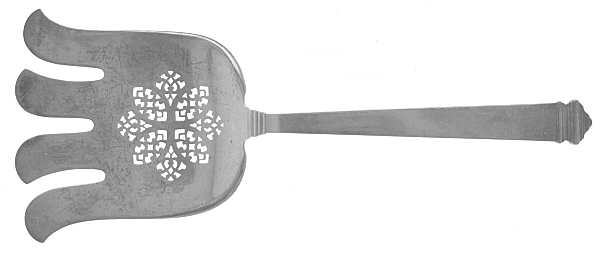 Hampton (Sterling, 1934, No Monograms) Large Solid Asparagus Serving Fork
