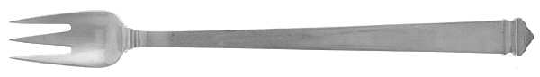 Hampton (Sterling, 1934, No Monograms) Oyster Fork