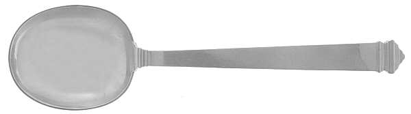 Hampton (Sterling, 1934, No Monograms) Round Bowl Soup Spoon (Gumbo)