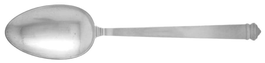 Hampton (Sterling, 1934, No Monograms) Gravy Dressing Spoon Solid with Button Large