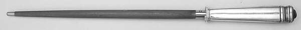 Hampton (Sterling, 1934, No Monograms) Large Roast Steel Rod Knife Sharpener