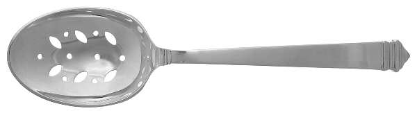 Hampton (Sterling, 1934, No Monograms) Pierced Vegetable Serving Spoon
