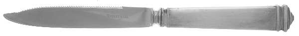 Hampton (Sterling, 1934, No Monograms) Orange Knife with Stainless Blade