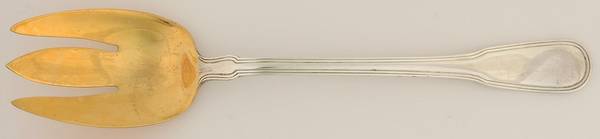 Hamilton (Sterling, 1938, No Monos) Solid Salad Serving Fork