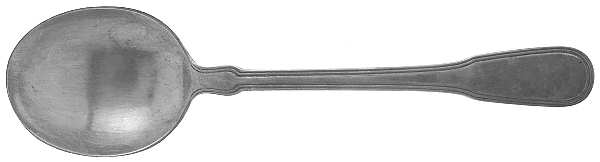 Hamilton (Sterling, 1938, No Monos) Round Bowl Soup Spoon (Cream Soup)