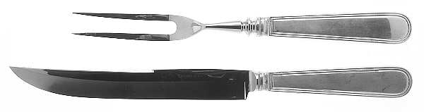 Hamilton (Sterling, 1938, No Monos) Small Stainless Blade 2-Piece Steak Carving Set