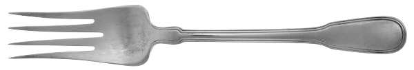 Hamilton (Sterling, 1938, No Monos) Large Solid Cold Meat Serving Fork