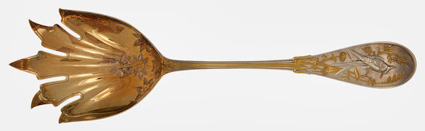 Japanese (Sterling, 1871, No Monograms) Macaroni Serving Fork