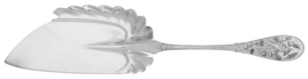 Japanese (Sterling, 1871, No Monograms) Small Solid Fish Serving Knife