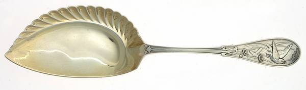Japanese (Sterling, 1871, No Monograms) Solid Ice Cream Slicer