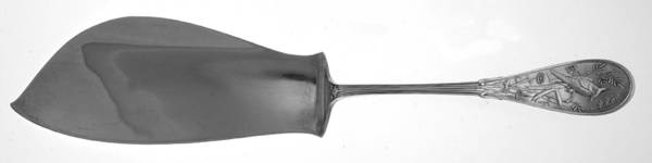 Japanese (Sterling, 1871, No Monograms) Large Solid Fish Serving Knife