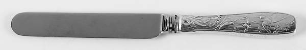 Japanese (Sterling, 1871, No Monograms) Blunt Hollow Handle Knife W/Bolster