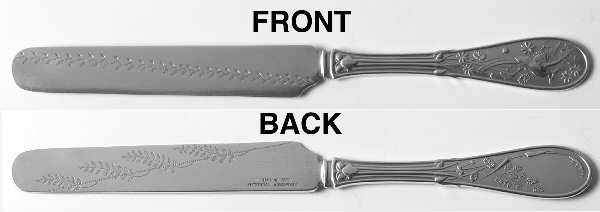 Japanese (Sterling, 1871, No Monograms) Solid Dessert/Tea Knife