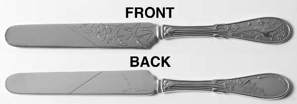 Japanese (Sterling, 1871, No Monograms) Solid Dessert/Tea Knife