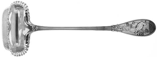 Japanese (Sterling, 1871, No Monograms) Flat Rectangular Oyster Ladle