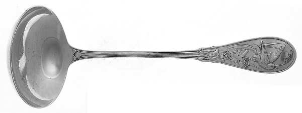 Japanese (Sterling, 1871, No Monograms) Solid Gravy Ladle