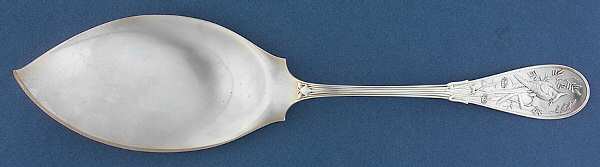 Japanese (Sterling, 1871, No Monograms) Large Solid Ice Cream Server