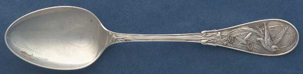 Japanese (Sterling, 1871, No Monograms) Dessert/Oval Soup Spoon